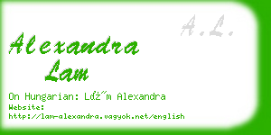 alexandra lam business card